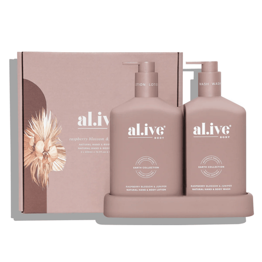 Wash & Lotion Duo + Tray - Raspberry Blossom & Juniper - Ginja B