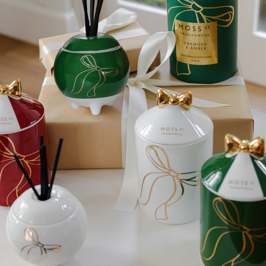 MOSS ST. Large Ceramic Candle 360g - Lemon Myrtle & Pine - Ginja B