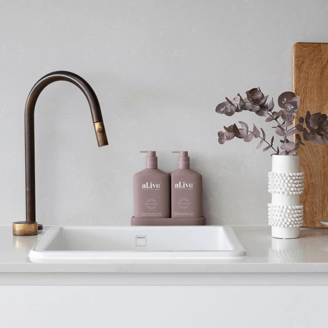 Wash & Lotion Duo + Tray - Raspberry Blossom & Juniper - Ginja B