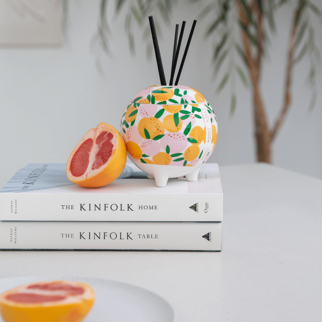 MOSS ST Ceramic Diffuser 350ml - Blood Orange - Ginja B