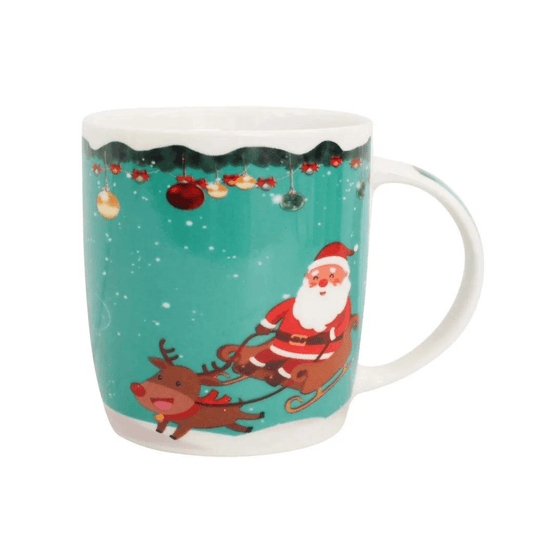 Christmas Cup Santa On A Sleigh - Ginja B