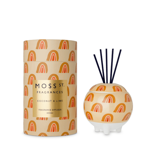 MOSS ST Ceramic Diffuser 350ml - Coconut And Lime - Ginja B