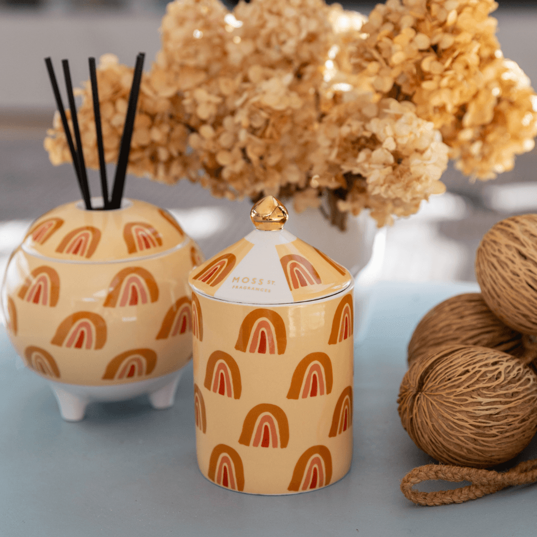 MOSS ST Ceramic Diffuser 350ml - Coconut And Lime - Ginja B
