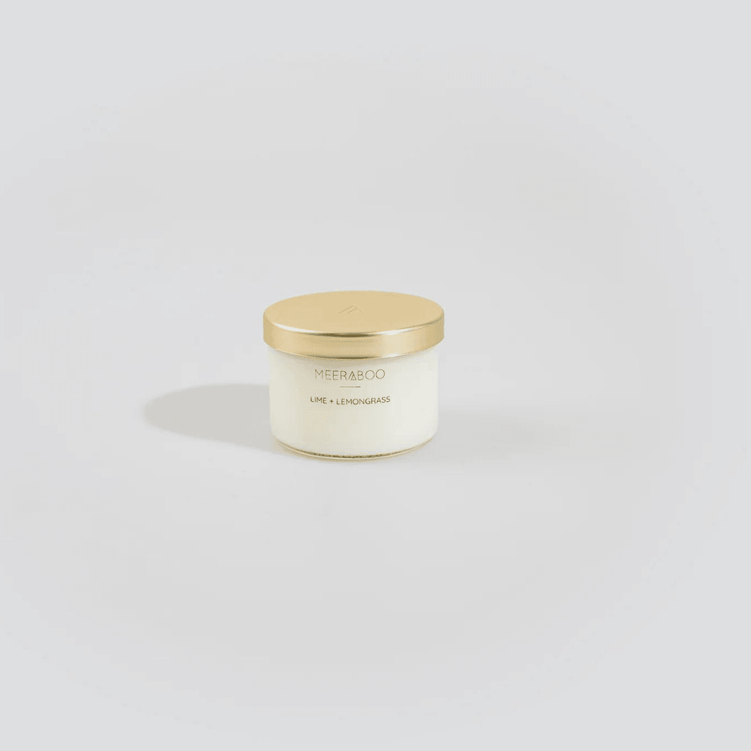 Mini Gold Lid Lime + Lemongrass Gold Lid Soy Candle - Ginja B