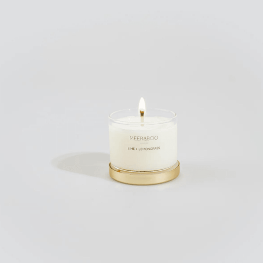 Mini Gold Lid Lime + Lemongrass Gold Lid Soy Candle - Ginja B