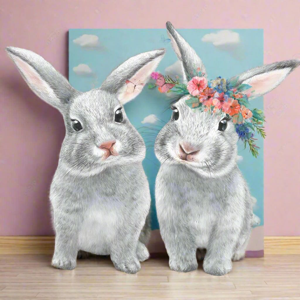 Bunnies For Easter Canvas Print