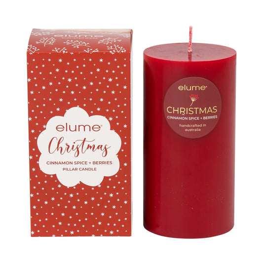Elume Pillar Cinnamon Spice & Berries 3x6 Candle