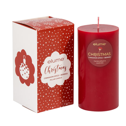 Elume Pillar Cinnamon Spice & Berries 3x6 Candle
