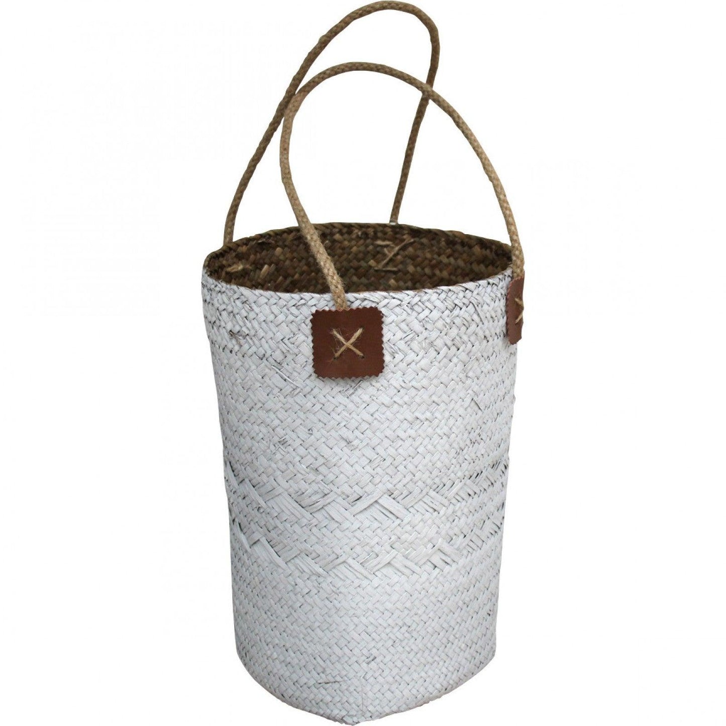 Woven Planter White - Ginja B