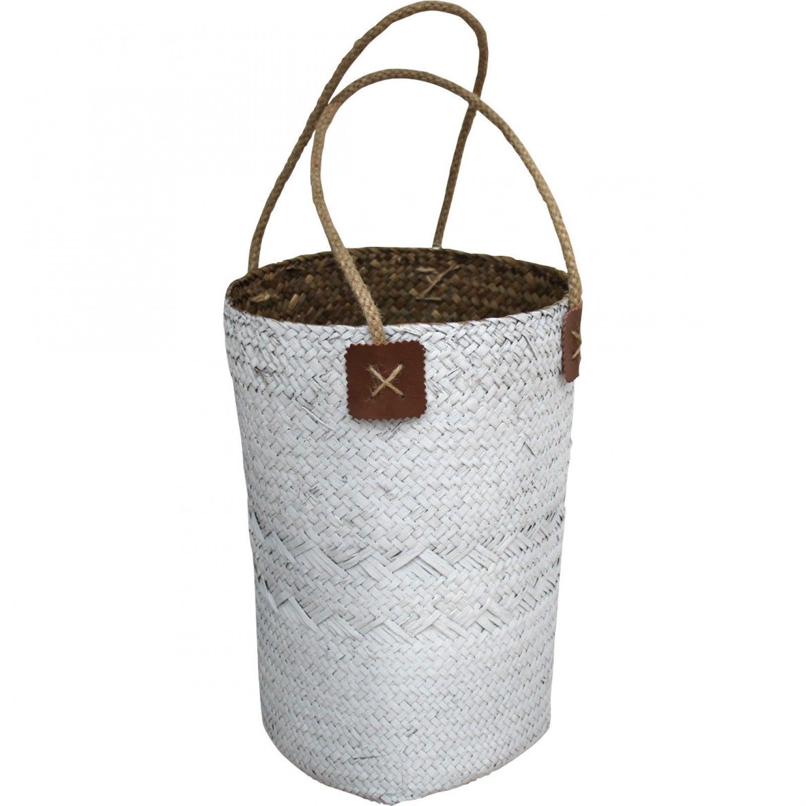 Woven Planter White - Ginja B