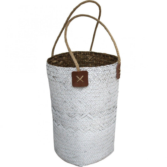 Woven Planter White - Ginja B