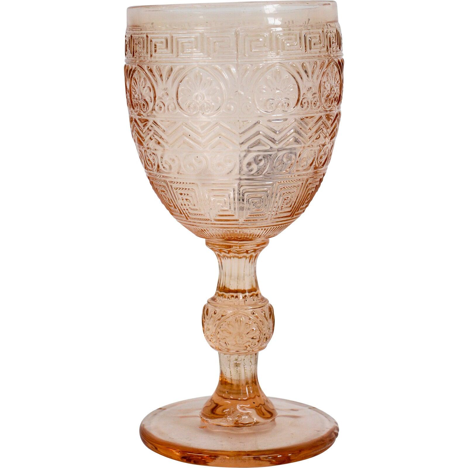 Wine Glass Festive Peach (4 Pack) - Ginja B