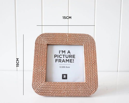 Photo Frame - Squiggle Natural Small - 15x15cm - Ginja B