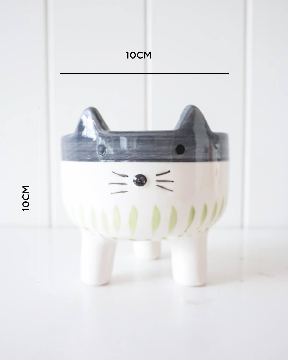 Planter Cally Cat Small 10x10x10cm - Ginja B