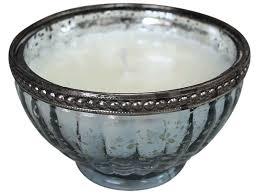 Ribbed Candle Bowl (colour sky) - Ginja B