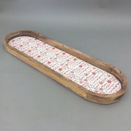 Christmas Tray- Wooden Large - Ginja B