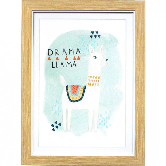 Llama Drama Canvas Print 30x40cm - Ginja B