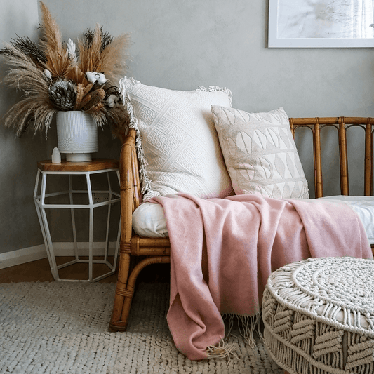 Kensington Collection Throw Blush - Ginja B