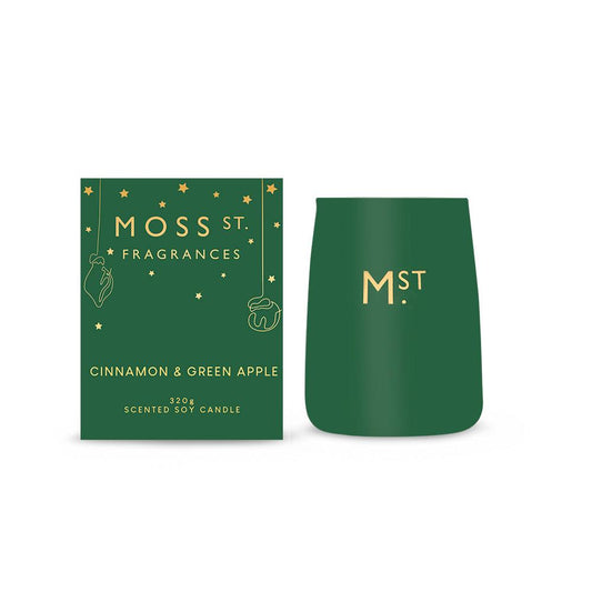 Moss Street Large Christmas Candle 320gm - Ginja B
