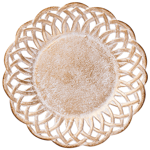 Wrought Iron Platter Plate 28x28cm - Ginja B