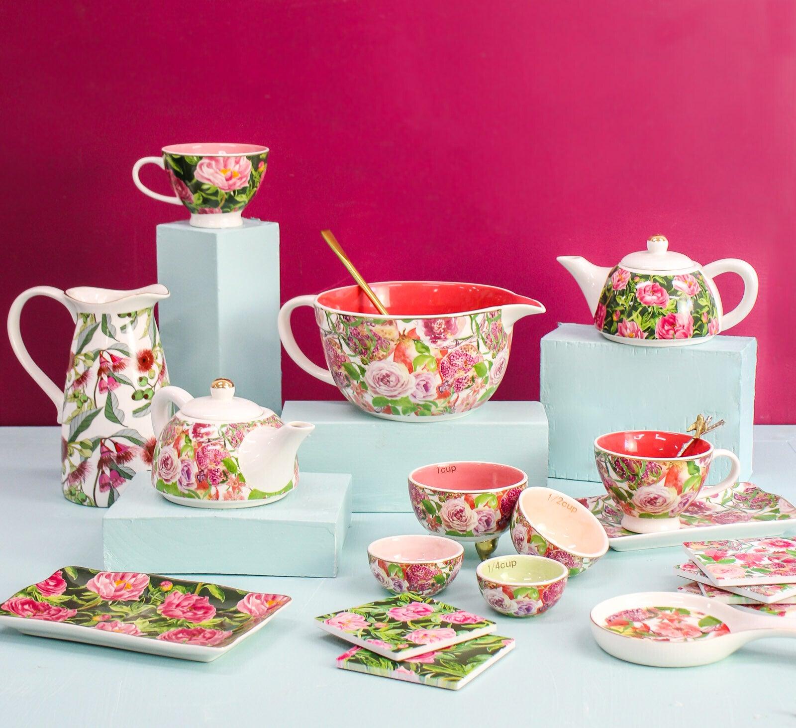 Pomegranate Themed Coasters Set 4 - Ginja B