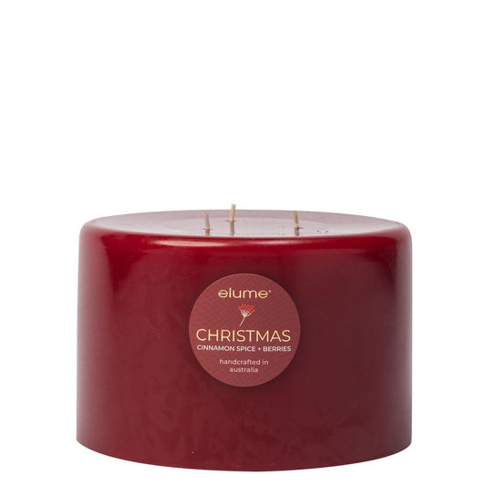 Elume Pillar Cinnamon Spice & Berries 3 Wick Candle - Ginja B