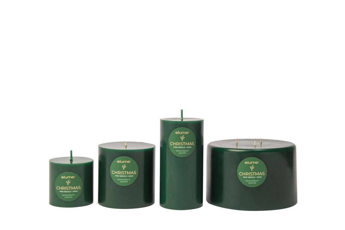 Elume Pillar Pine Needle & Sage 4x4 Candle - Ginja B