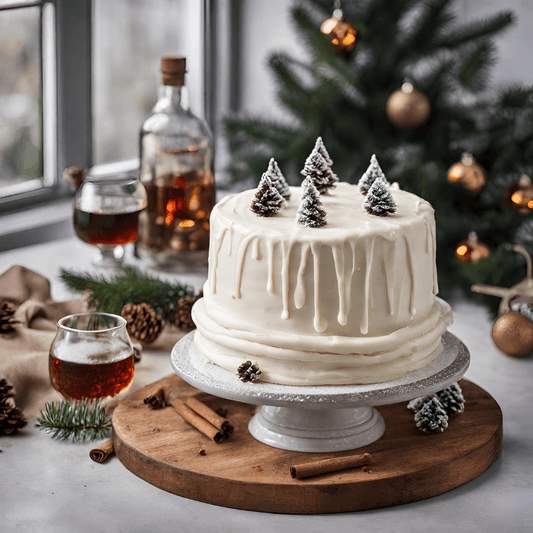Christmas Fruit Cake With Brandy Icing - Ginja B