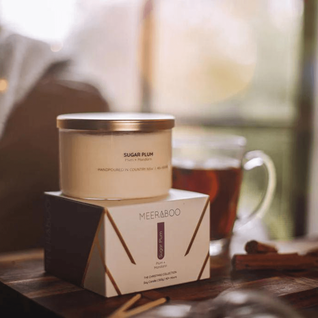 Sugar Plum Gold Lid Soy Candle - Ginja B