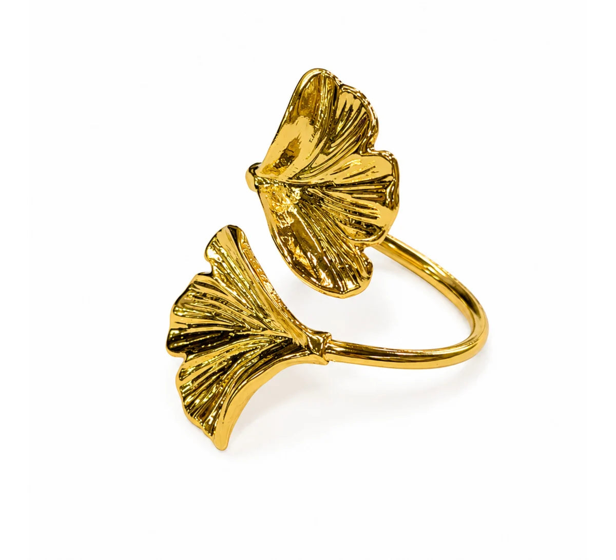 Noel Gold Leaf Napkin Rings – Set of 4 | J.Elliot Home
