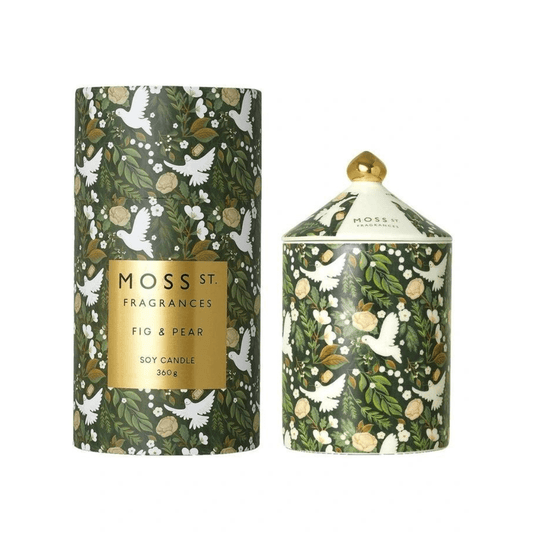 Moss ST. Fig And Pear Candle 360gm - Ginja B