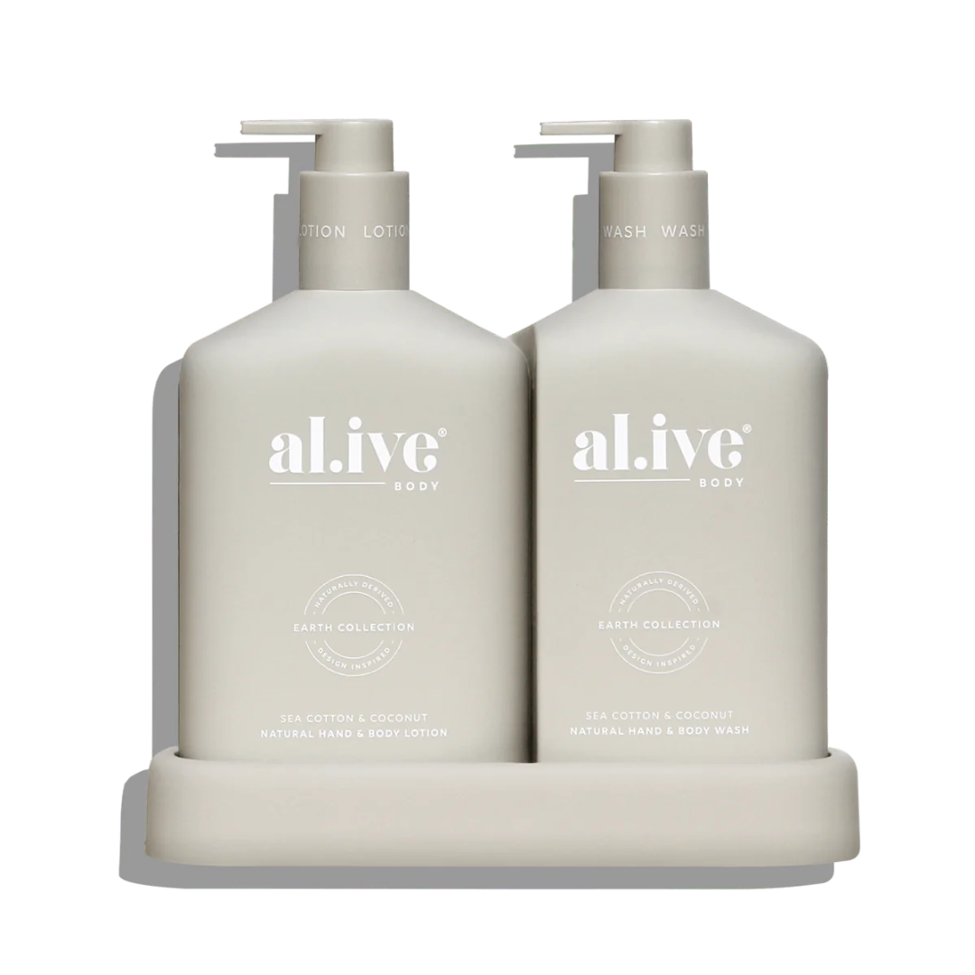 Alive Body Wash & Lotion Duo - Sea Cotton & Coconut