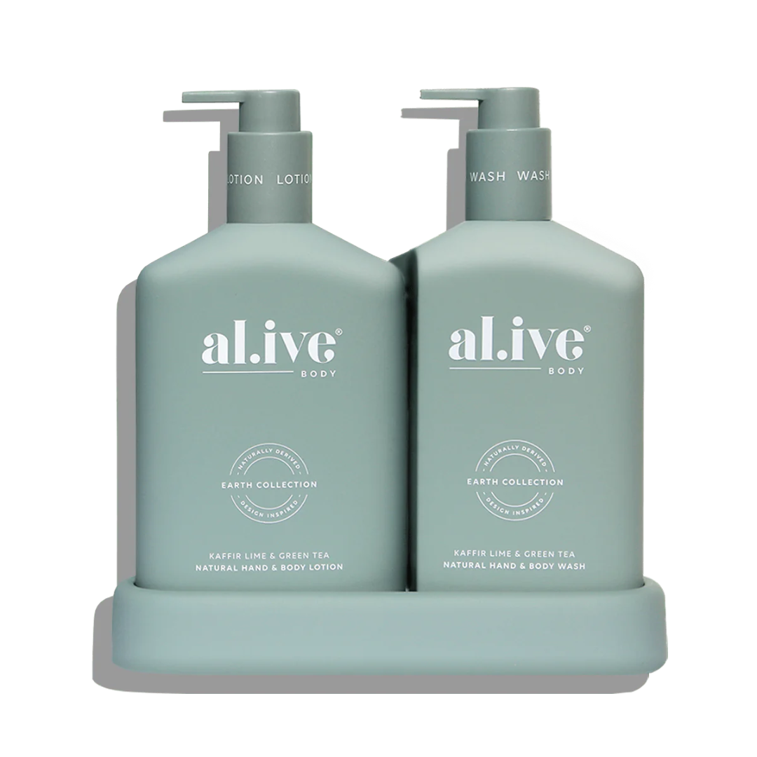 Alive Body Wash & Lotion Duo - Kaffir Lime & Green Tea - Ginja B
