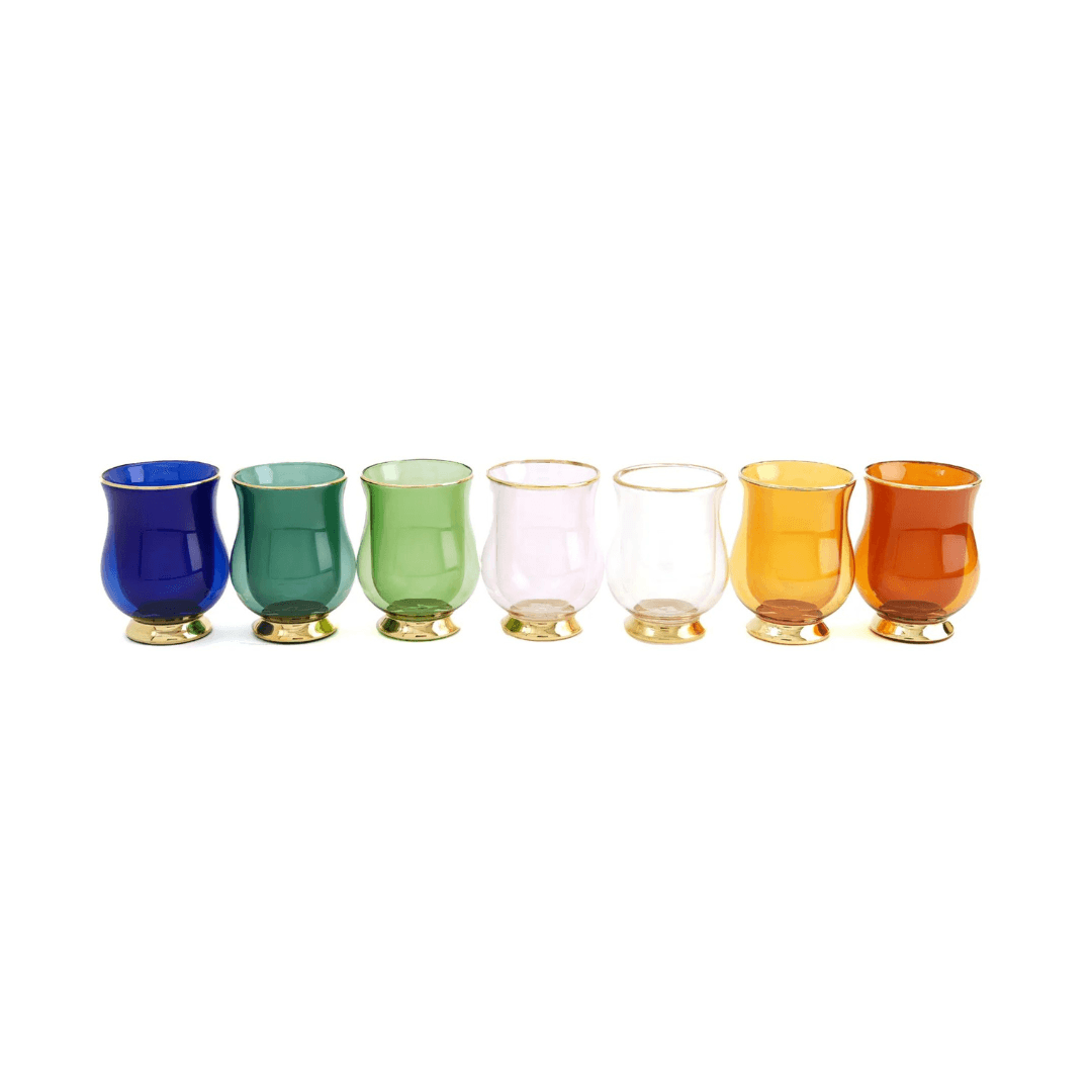 Double Wall Latte Glasses – Green – Set of 2 - Ginja B
