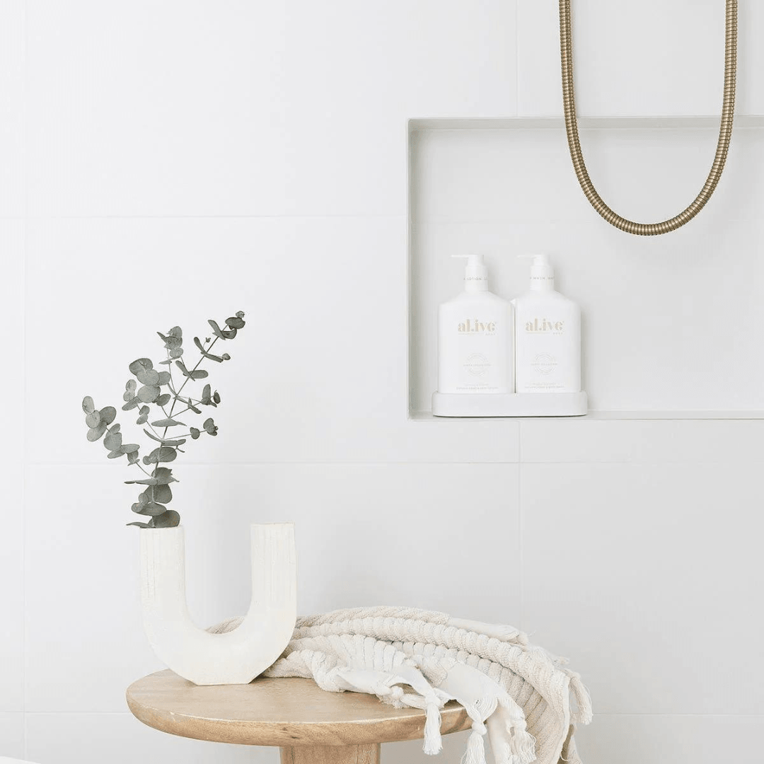 Alive Body Wash & Lotion Duo + Tray - Mango & Lychee - Ginja B