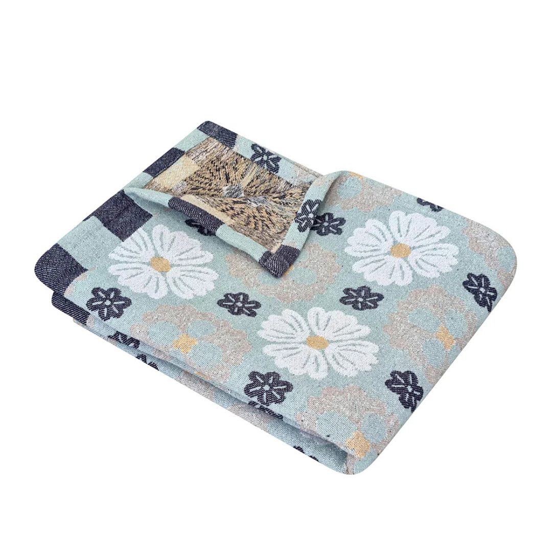 Zoe Throw – Elegant Floral Geometric Design