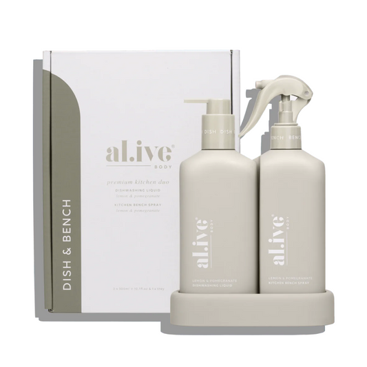 Alive Body Kitchen Duo - Dishwashing Liquid & Bench Spray