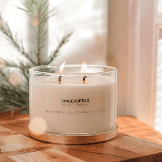 Gingerbread Gold Lid Soy Candle - Ginja B