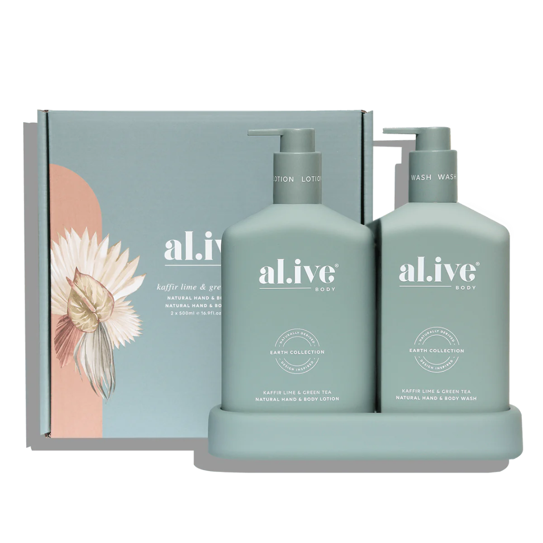 Alive Body Wash & Lotion Duo - Kaffir Lime & Green Tea - Ginja B