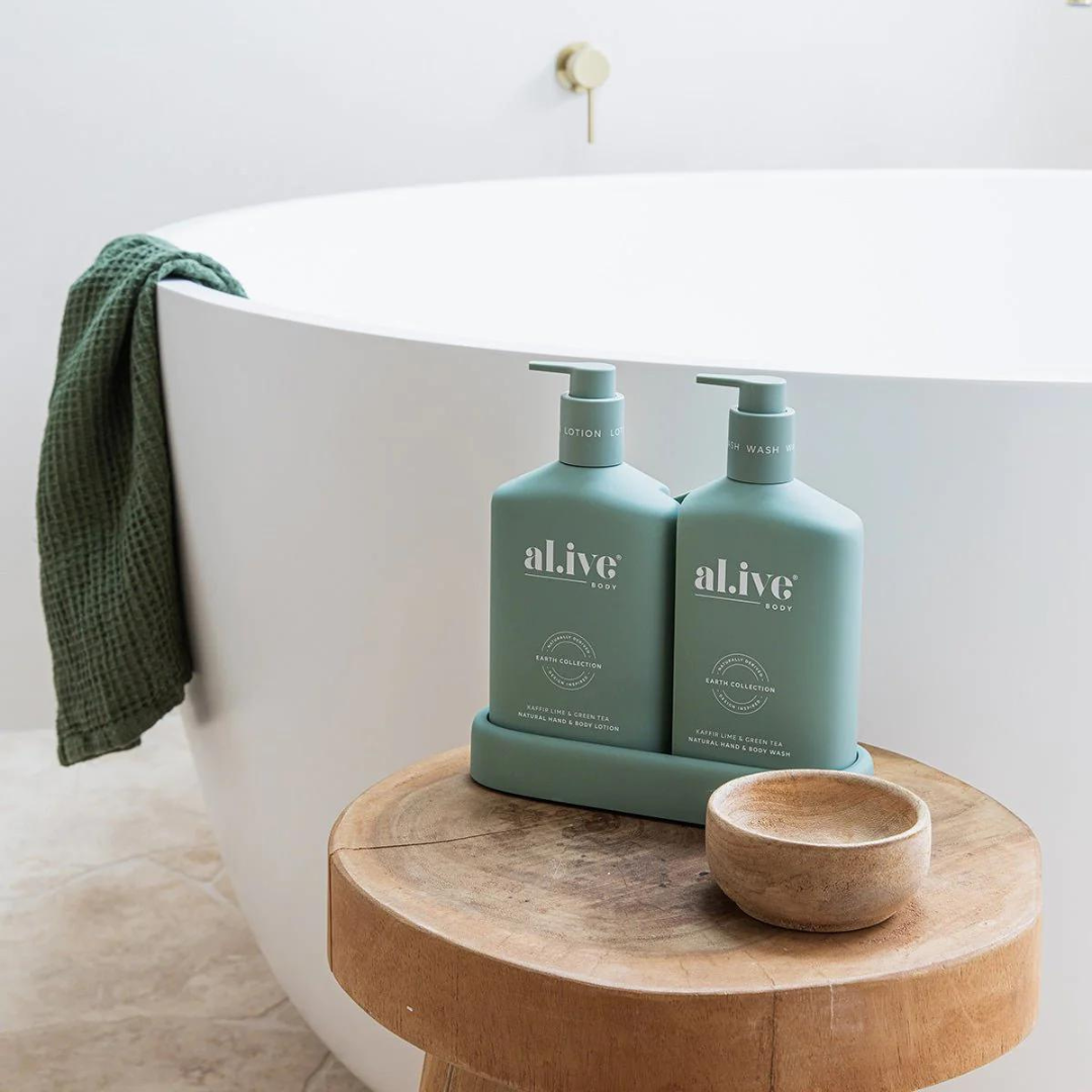 Alive Body Wash & Lotion Duo - Kaffir Lime & Green Tea - Ginja B