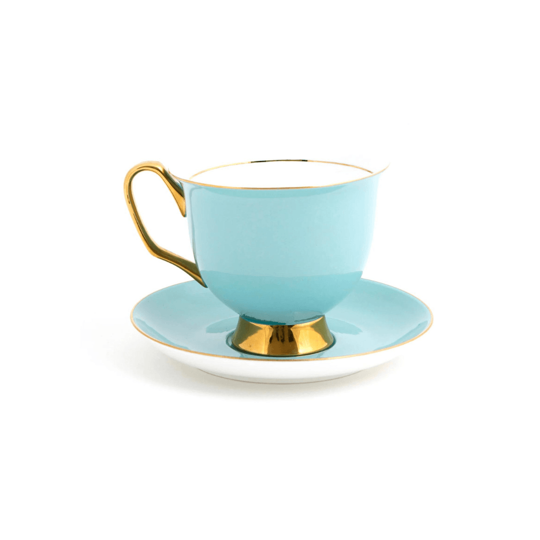 XL Pale Blue Teacup and Saucer - Ginja B
