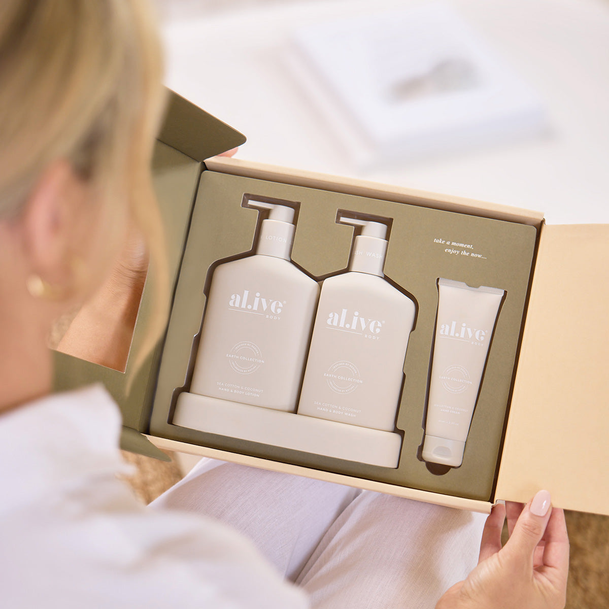 Wash & Lotion Duo + Hand Cream Gift Set - Sea Cotton & Coconut