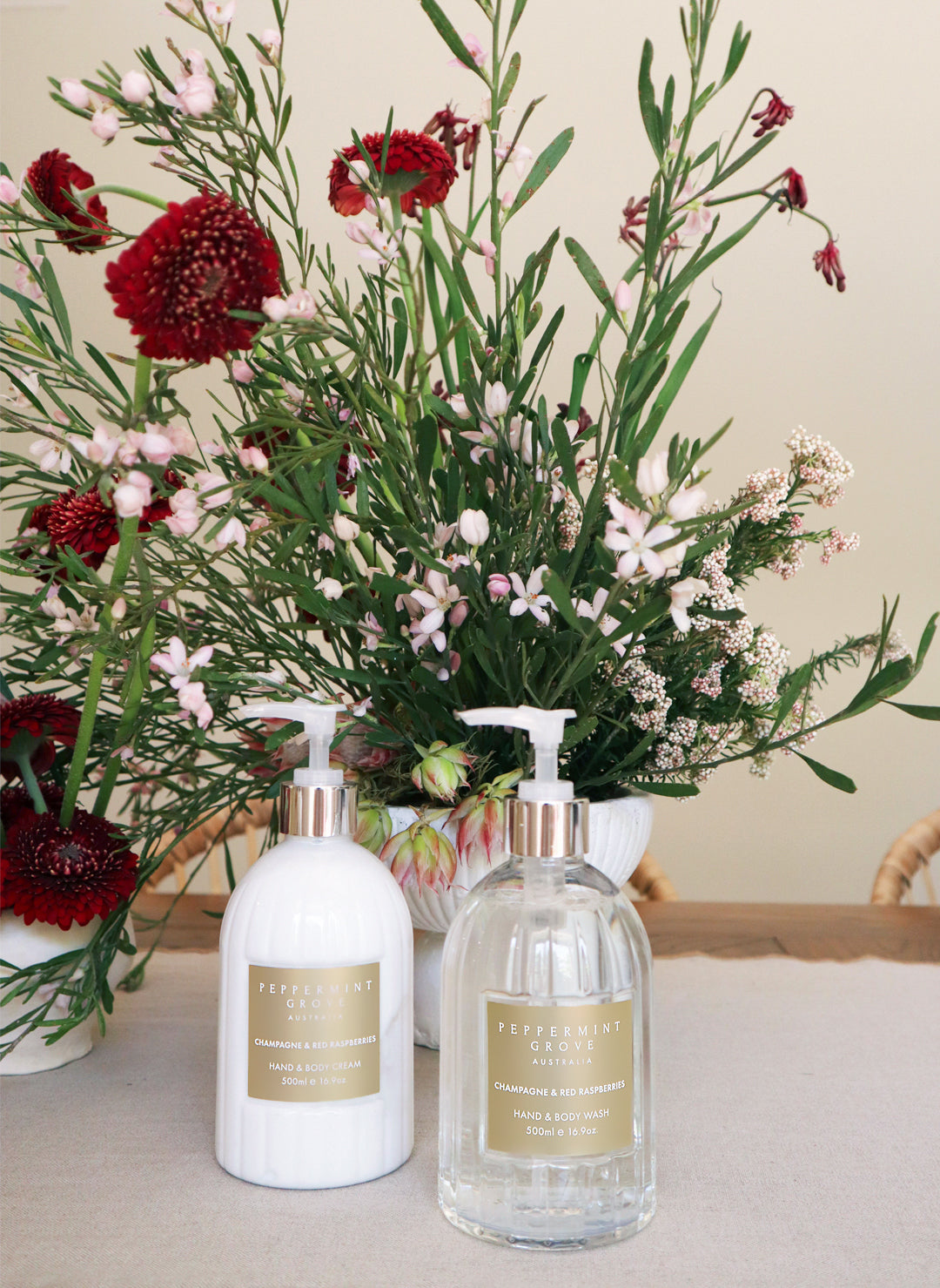 Sparkling And Red Raspberries Hand Body Care Gift Set