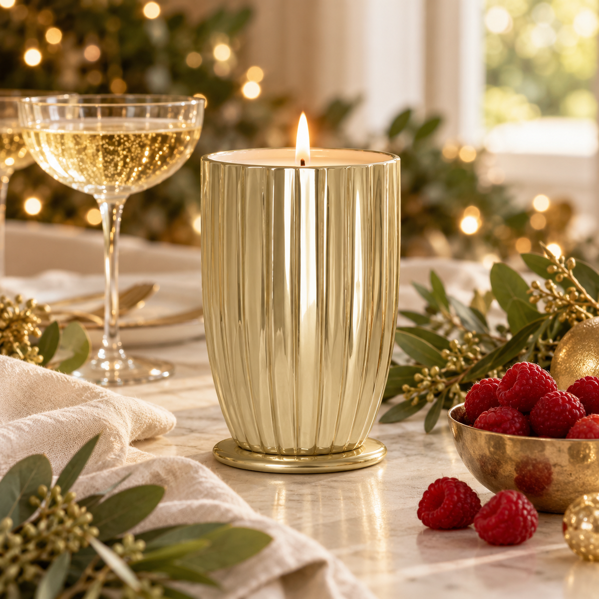 Sparkling & Red Raspberries Candle 370gms