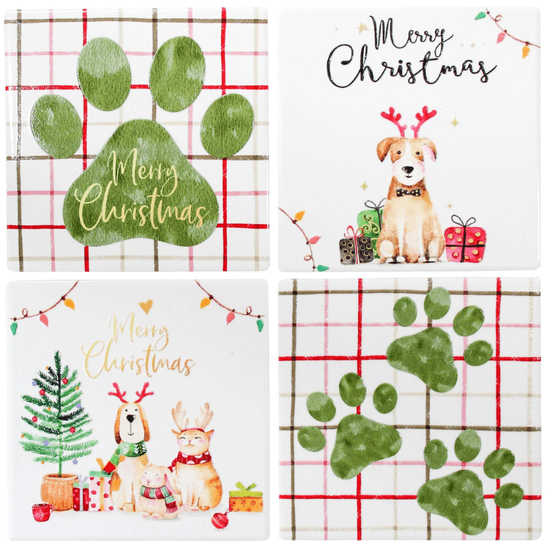 Christmas Themed Coasters 10x10cm - Ginja B