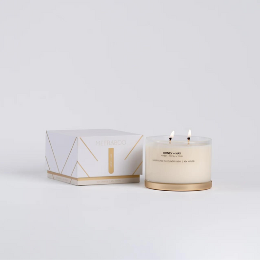 Meeraboo Honey & Hay Luxury Candle 330g