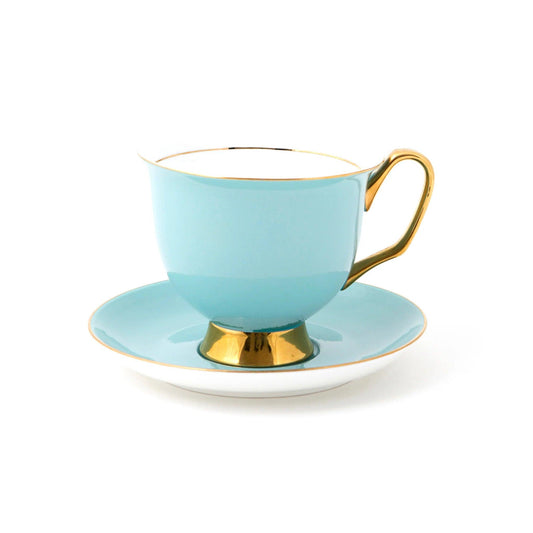 XL Pale Blue Teacup and Saucer - Ginja B