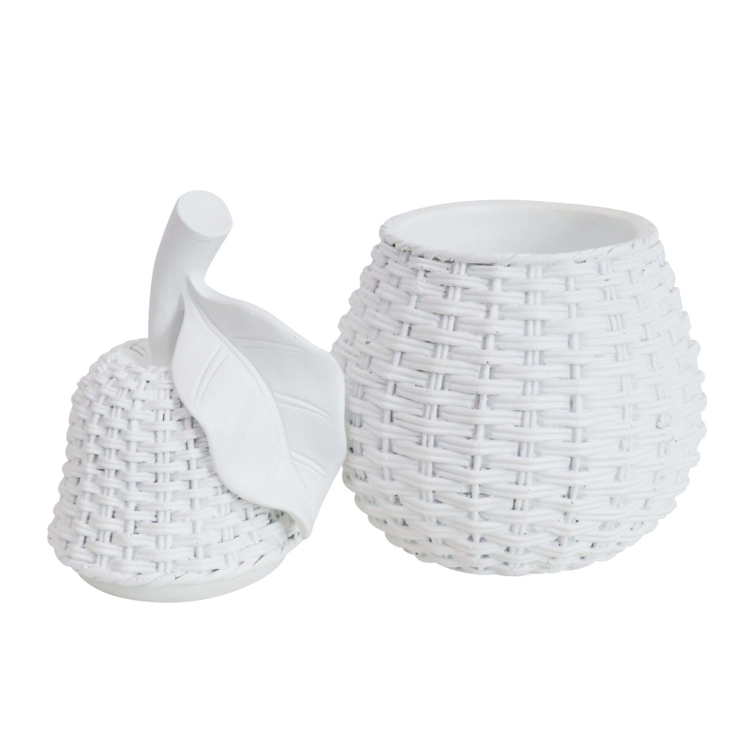 Pear Box Weave Resin Ornament - Ginja B