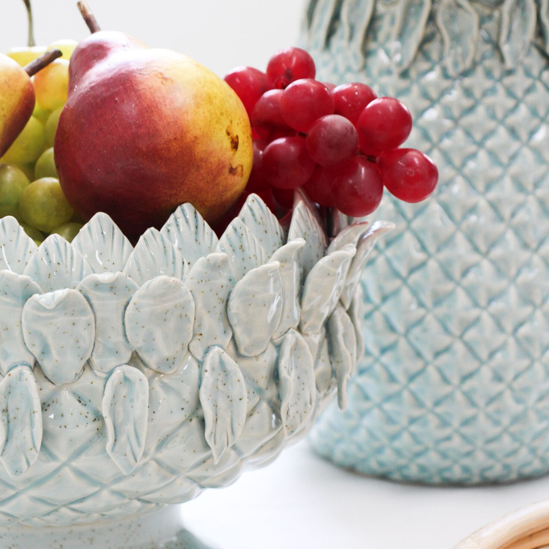 Pineapple Pedestal Bowl Lagoon - Ginja B