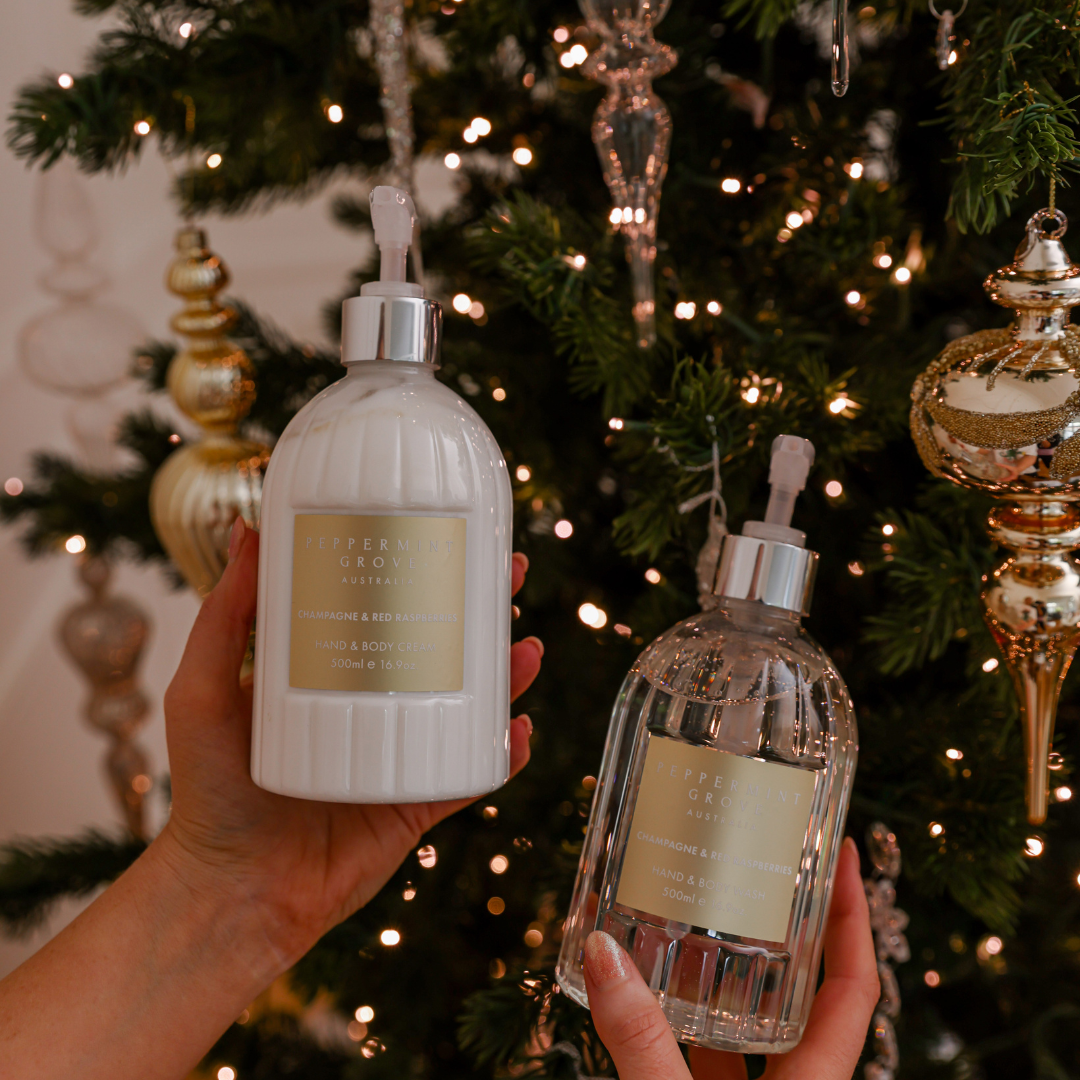 Hand and Body Wash Sparkling And Red Raspberries